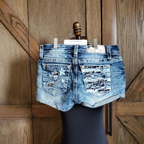 Miss Me Pants - Miss Me Embellished Easy Shorts